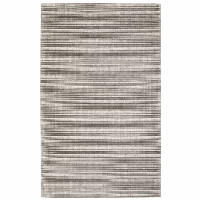 Circa CIR04 Grey/ Ivory Hand-crafted Wool Blend Area Rug - 2'6" x 8'