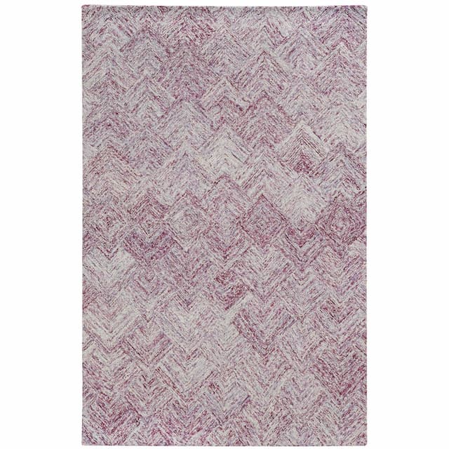 Colorscape 42112 Purple Hand-crafted Wool Area Rug - 5' x 8'