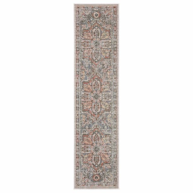 Cyprus 429Q4 Grey/ Multi Indoor/Outdoor Area Rug - 1'10" x 7'6"