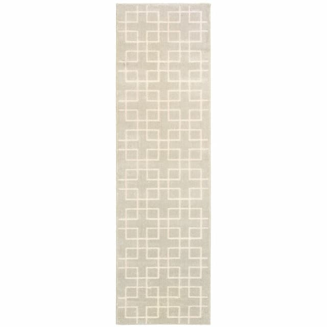 Ellerson 6140Y Ivory/ Beige Indoor Area Rug - 2'3" x 7'6"