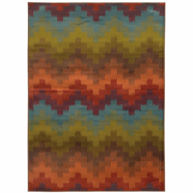 Emerson 4876B Multi-colored Indoor Area Rug - 3'10" x 5'5"