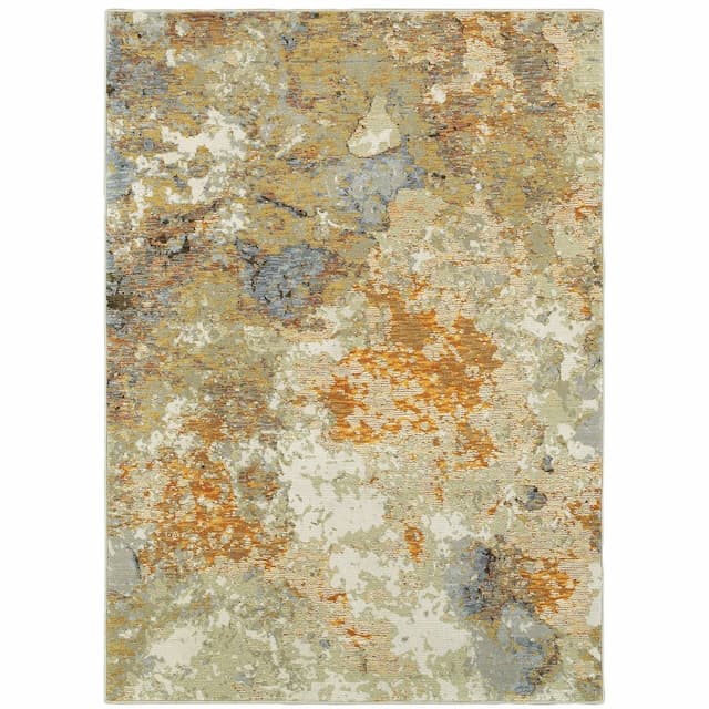 Evolution 8031B Gold/ Beige Indoor Area Rug - 10' x 13'2"