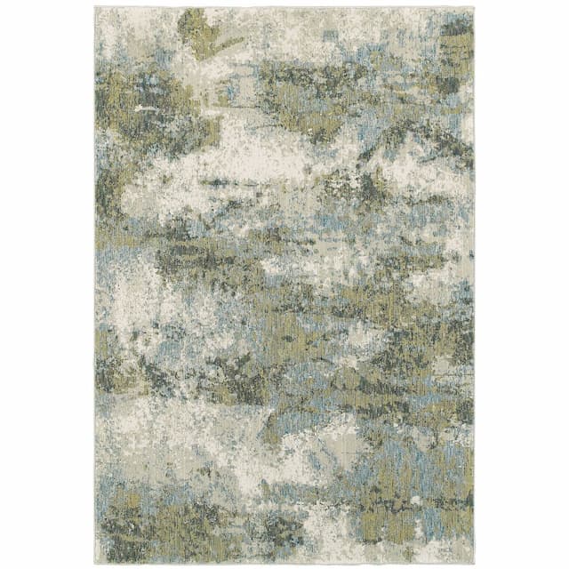 Evolution 8039E Blue/ Green Indoor Area Rug - 10' x 13'2"