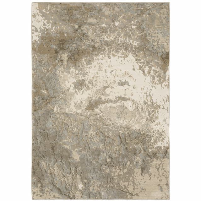 Evolution 0960A Beige/ Grey Indoor Area Rug - 10' x 13'2"