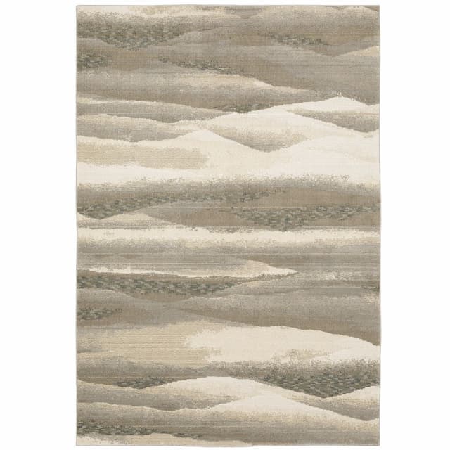 Evolution 0982C Beige/ Ivory Indoor Area Rug - 10' x 13'2"