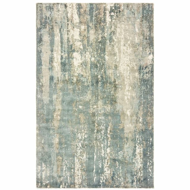 Formations 70002 Blue/ Grey Indoor Area Rug - 10' x 14'