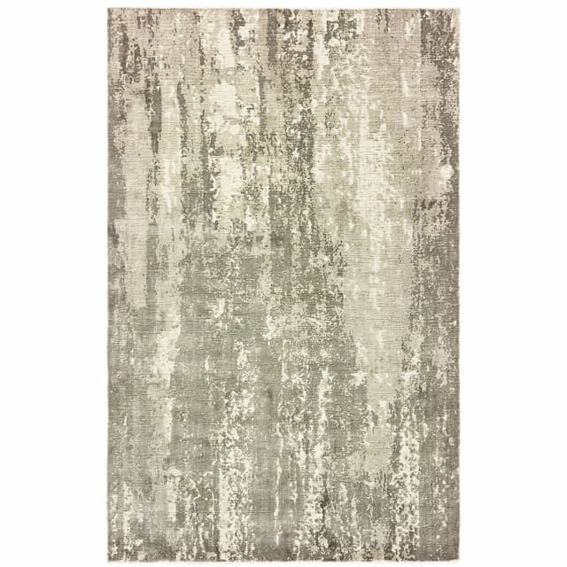 Formations 70006 Grey/ Ivory Indoor Area Rug - 6' x 9'