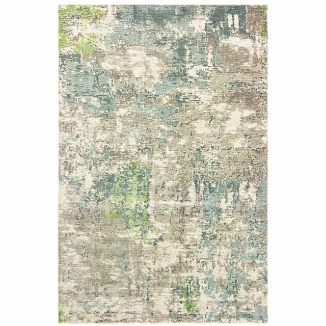 Formations 70007 Blue/ Green Indoor Area Rug - 10' x 14'