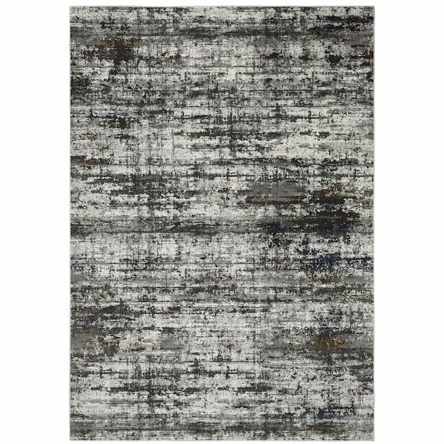 Gemini 4151U Charcoal/ Grey Indoor Area Rug - 3'10" x 5'5"