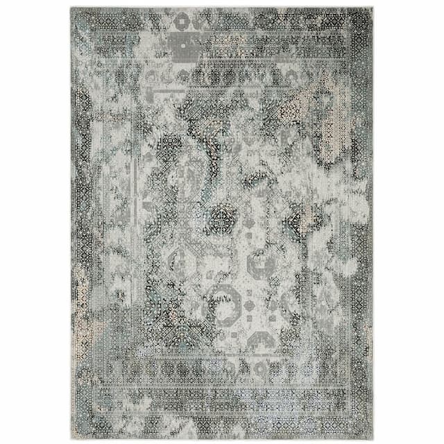 Gemini 4153F Grey/ Multi Indoor Area Rug - 3'10" x 5'5"