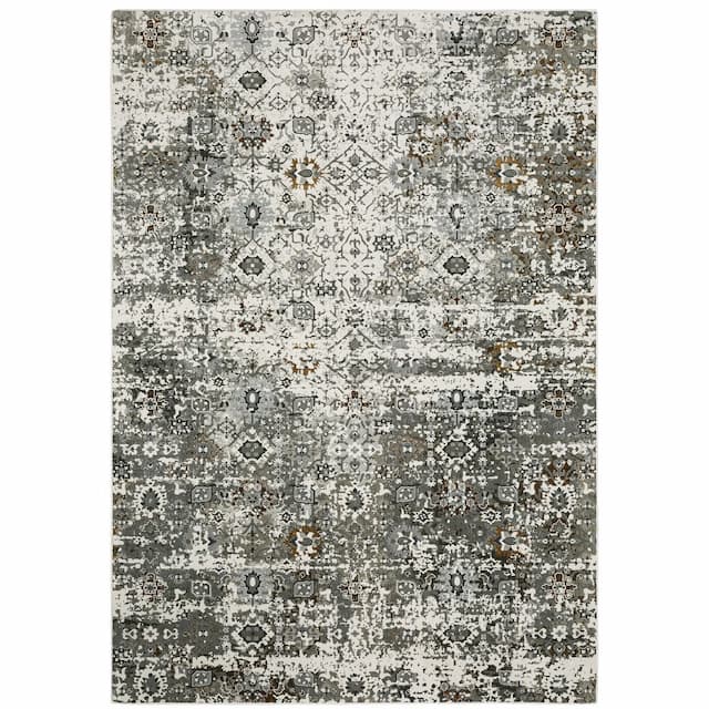 Gemini 5501J Ivory/ Multi Indoor Area Rug - 3'10" x 5'5"