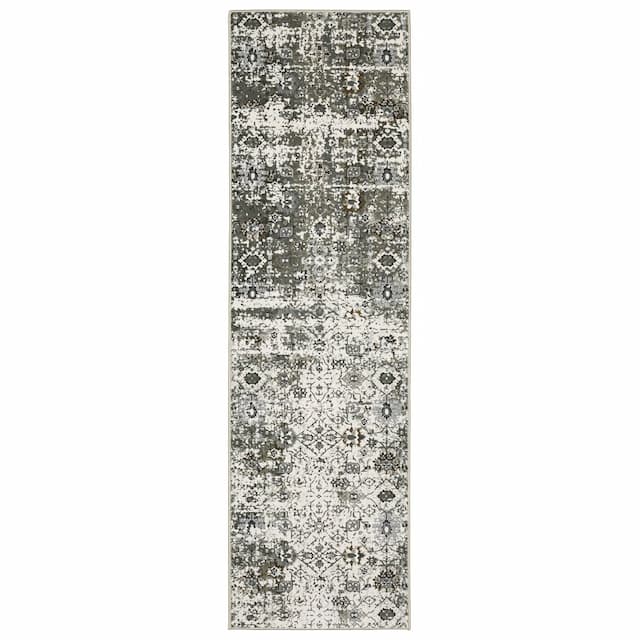 Gemini 5501J Ivory/ Multi Indoor Area Rug - 2'3" x 7'6"