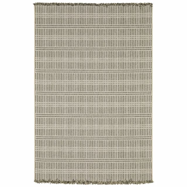 Gillian 163J4 Beige/ Black Ultimate Performance Area Rug - 3'3" x 5'