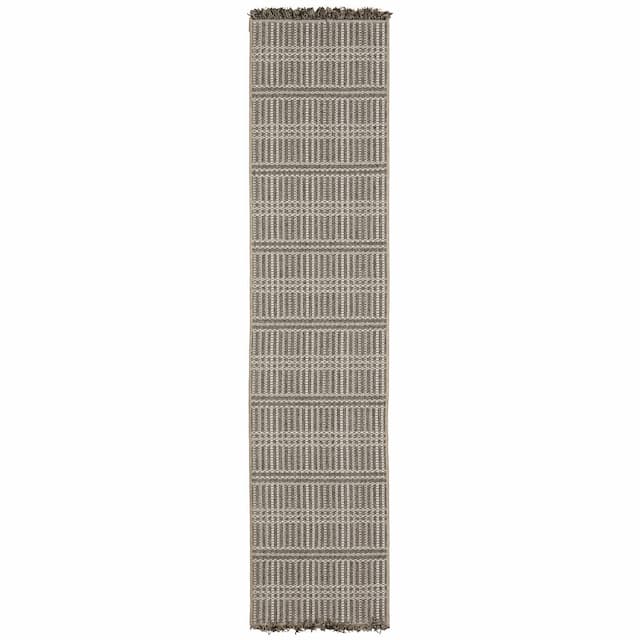 Gillian 163J4 Beige/ Black Ultimate Performance Area Rug - 1'10" x 7'6"