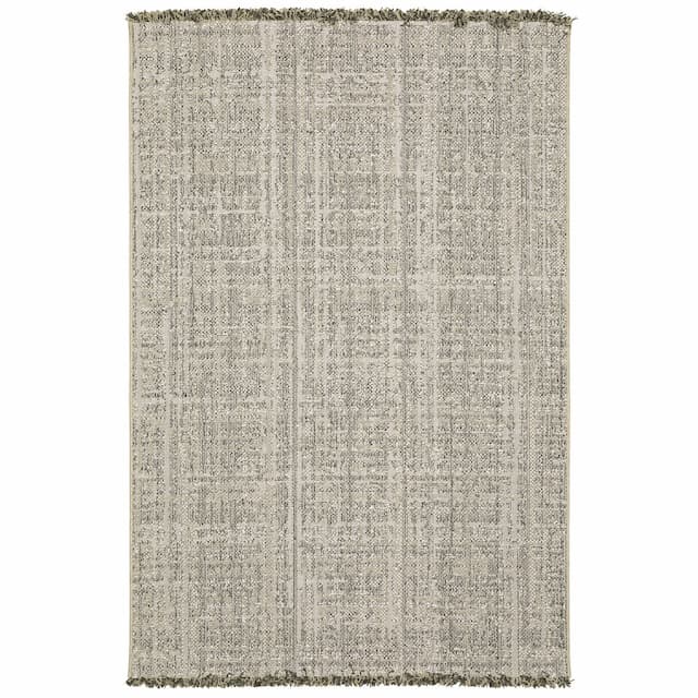 Gillian 4928H Beige/ Black Ultimate Performance Area Rug - 3'3" x 5'