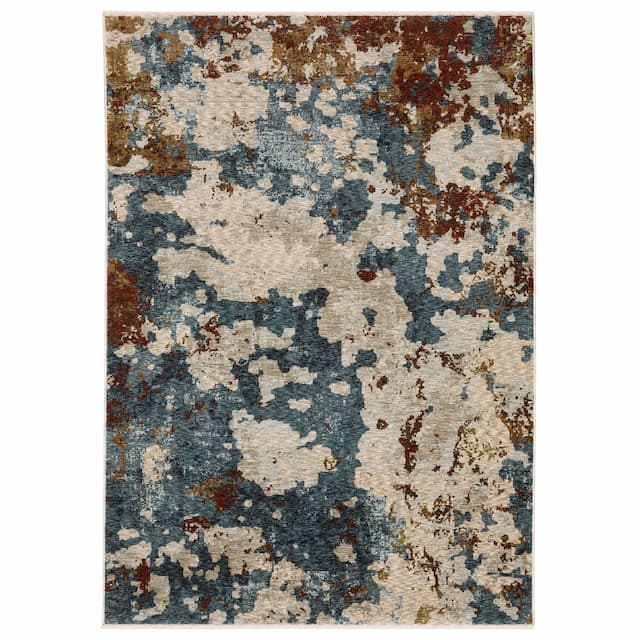 Hayden HAY01 Beige/ Multi Indoor Area Rug - 2'3" x 7'6"