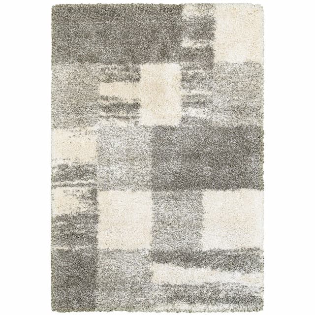 Henderson 5502H Ivory/ Grey Indoor Area Rug - 1'10" x 3'3"