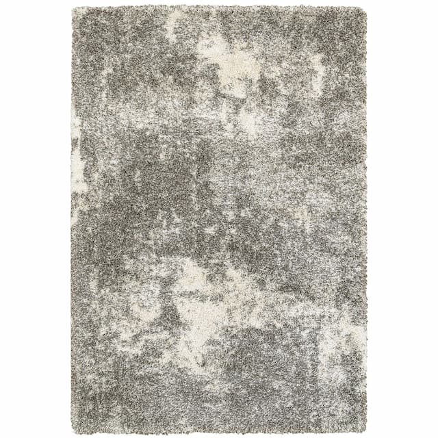 Henderson 5503H Grey/ Ivory Indoor Area Rug - 1'10" x 3'3"