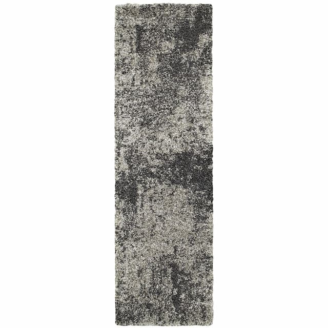 Henderson 5503Z Grey/ Charcoal Indoor Area Rug - 2'3" x 7'6"