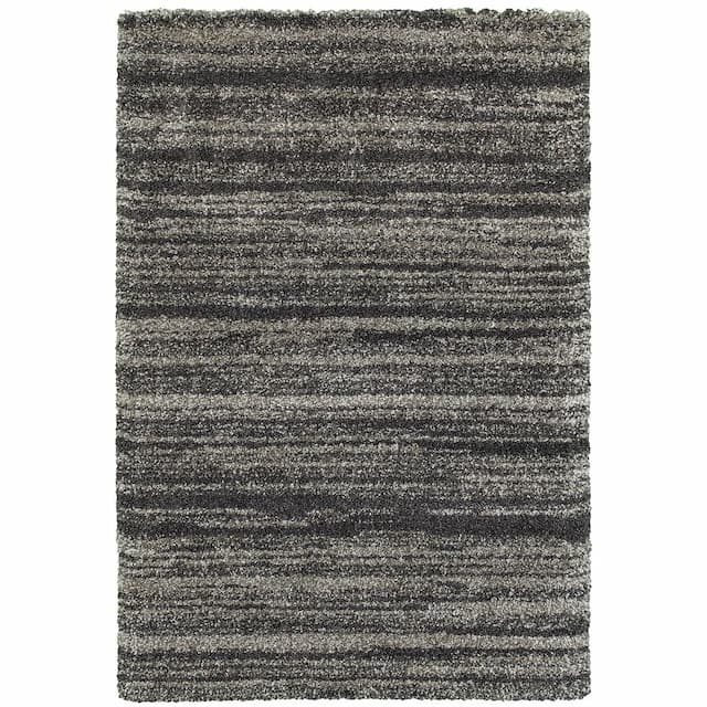 Henderson 5993E Grey/ Charcoal Indoor Area Rug - 1'10" x 3'3"