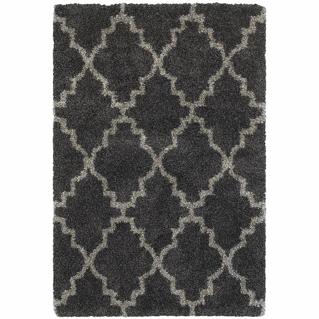 Henderson 092K1 Charcoal/ Grey Indoor Area Rug - 1'10" x 3'3"