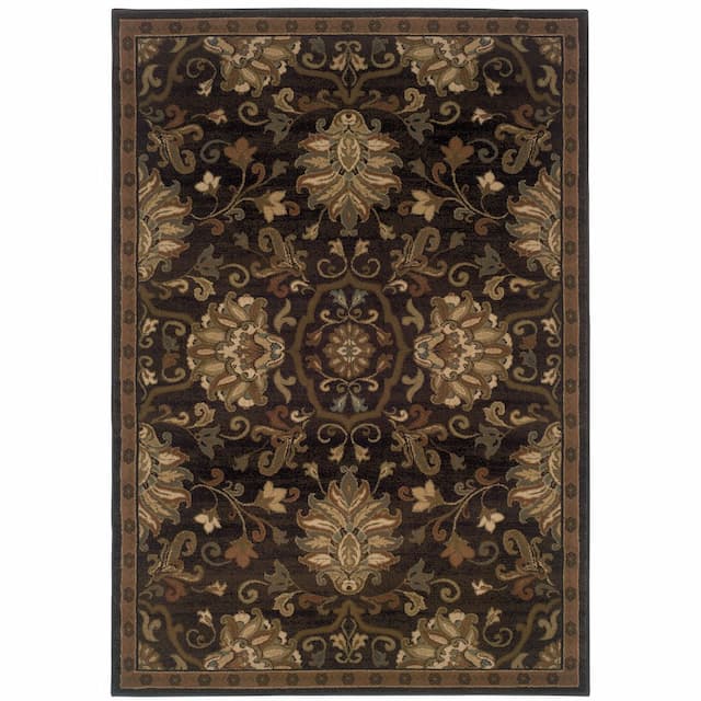 Hudson 042G1 Brown/ Beige Indoor Area Rug - 10' x 13'