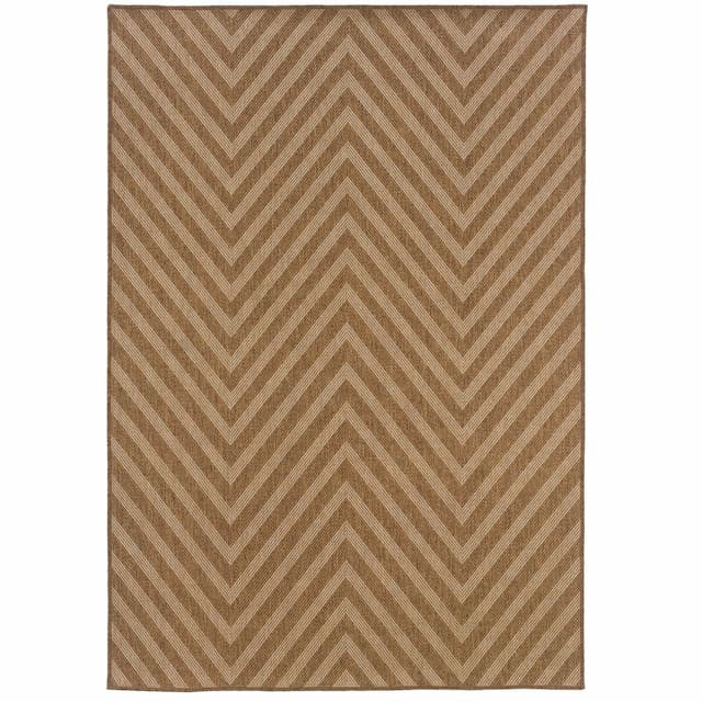 Karavia 1330X Tan/ Light Tan Ultimate Performance Area Rug - 1'9" x 3'9"