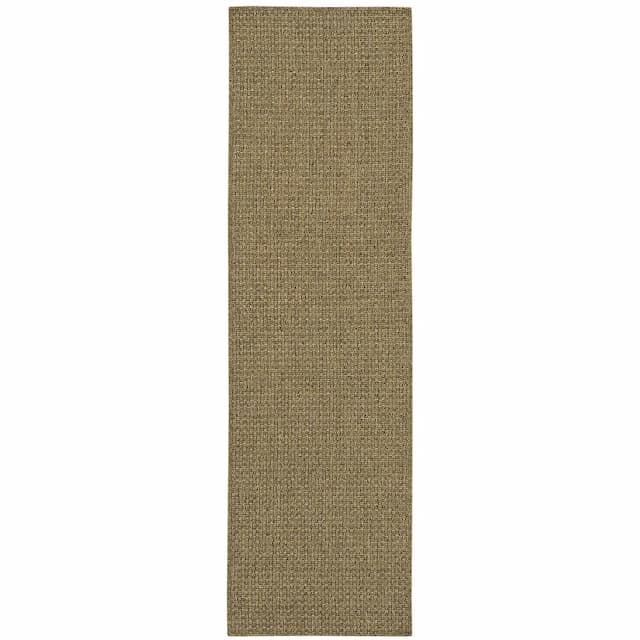 Karavia 2160N Tan Ultimate Performance Area Rug - 2'3" x 7'6"