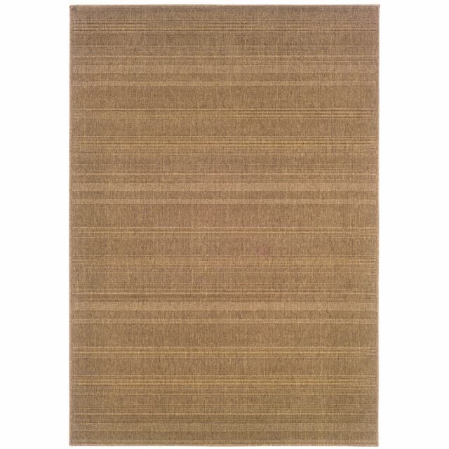 Lanai 781N7 Tan Indoor/Outdoor Area Rug - 1'8" x 3'7"