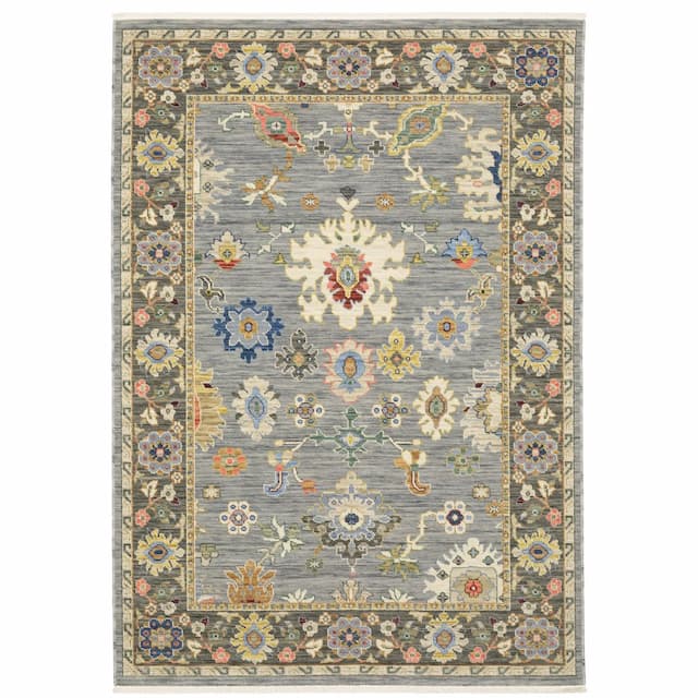 Lucca 846D1 Blue/ Multi Indoor Area Rug - 2' x 3'