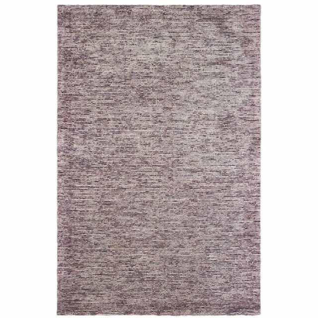 Lucent 45903 Purple/ Pink Hand-crafted Wool Blend Area Rug - 10' x 13'