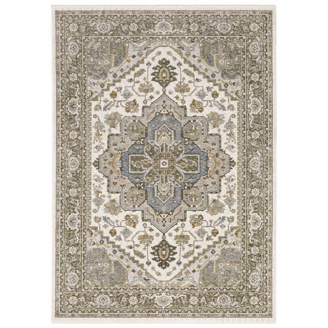 Maharaja 1144Y Ivory/ Gold Indoor Area Rug