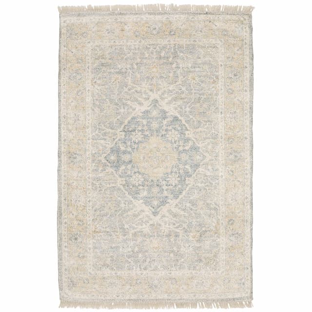 Malabar 45307 Grey/ Beige Indoor Area Rug - 10' x 13'