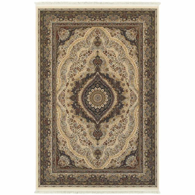 Masterpiece 111W2 Ivory/ Multi Indoor Area Rug - 3'10" x 5'5"