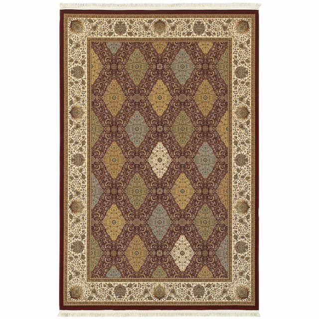 Masterpiece 530M2 Red/ Multi Indoor Area Rug - 3'10" x 5'5"