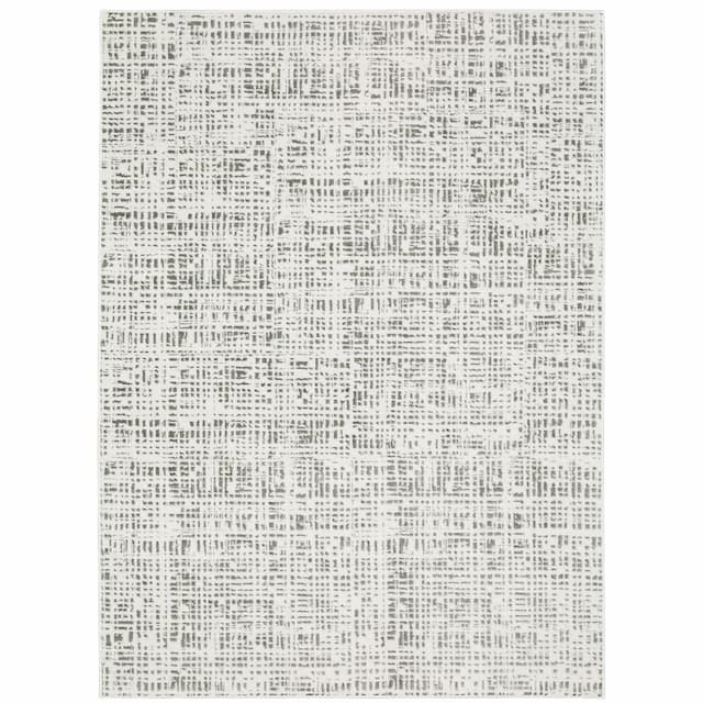 Montecito 5150W White/ Grey Indoor Area Rug - 3'3" x 5'