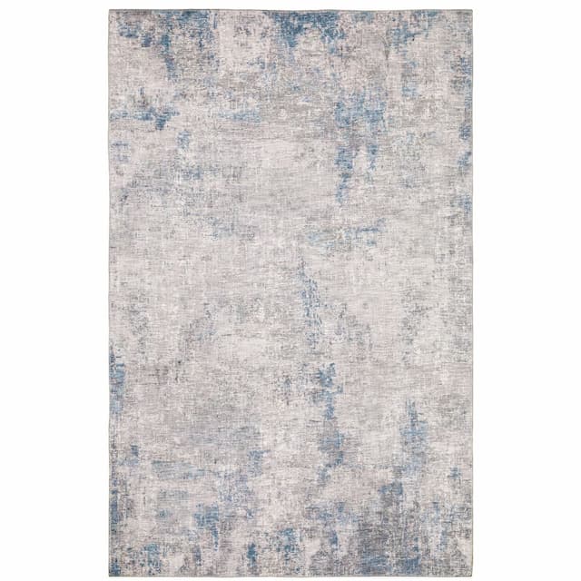 Myers Park MYP12 Grey/ Blue Indoor Area Rug - 5' x 7'