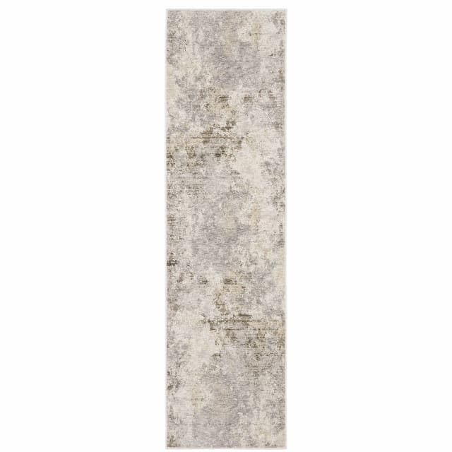 Nebulous 050J9 Ivory/ Beige Indoor Area Rug - 2'3" x 7'6"