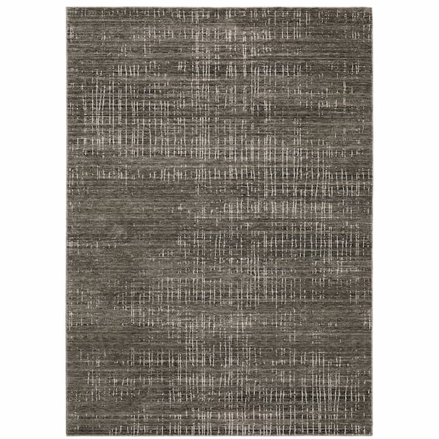 Nebulous 751D9 Charcoal/ Grey Indoor Area Rug - 3'3" x 5'