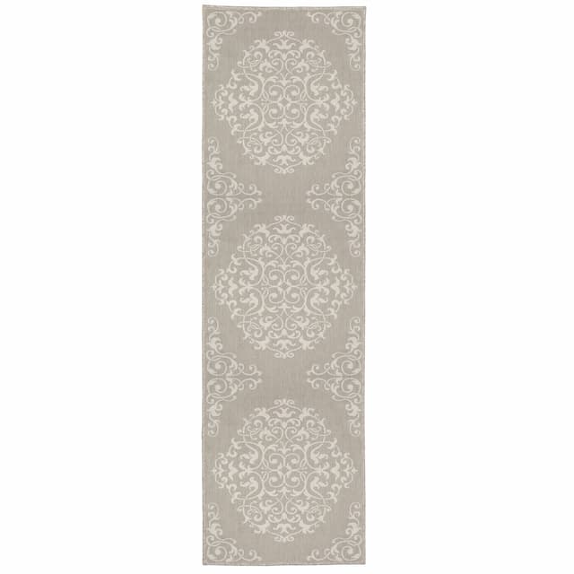 Portofino 6649W Taupe/ Ivory Indoor/Outdoor Area Rug