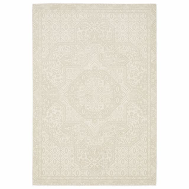 Raylan RAY09 Ivory/Beige Indoor Area Rug - 3'3" x 5'