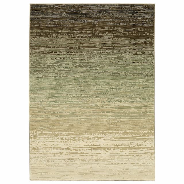 Reed RE09A Beige/ Brown Indoor Area Rug - 3'3" x 5'