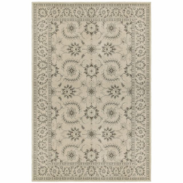 Richmond 114J3 Ivory/ Grey Indoor Area Rug - 1'10" x 3'