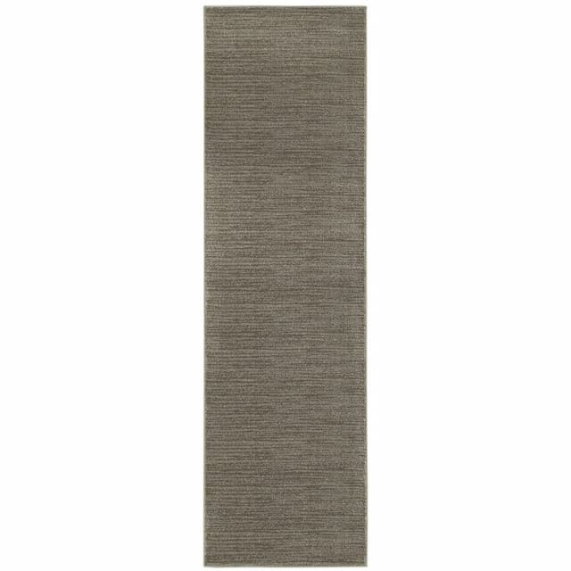 Richmond 526H3 Grey/ Brown Indoor Area Rug - 2'3" x 7'6"