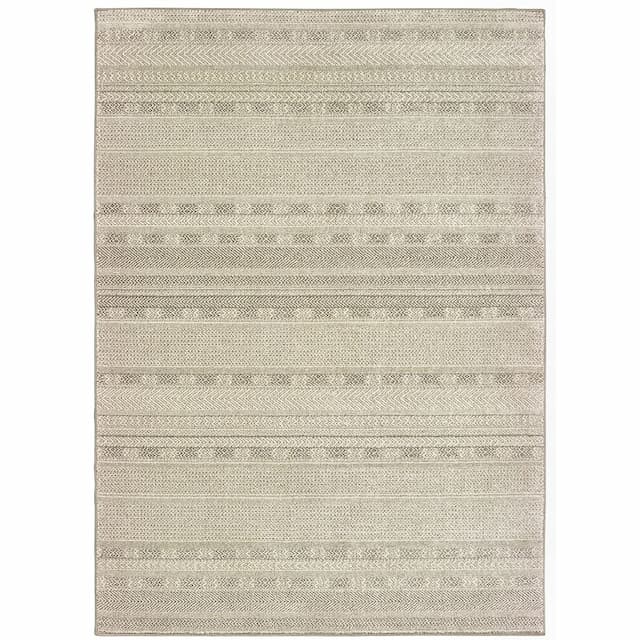 Richmond 801H3 Ivory/ Brown Indoor Area Rug - 1'10" x 3'