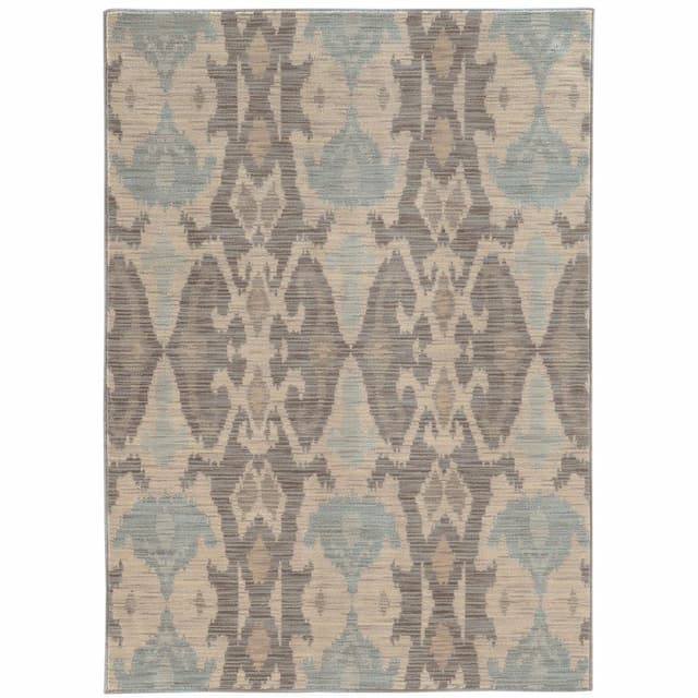 Sedona 6410D Blue/ Grey Indoor Area Rug - 3'10" x 5'5"