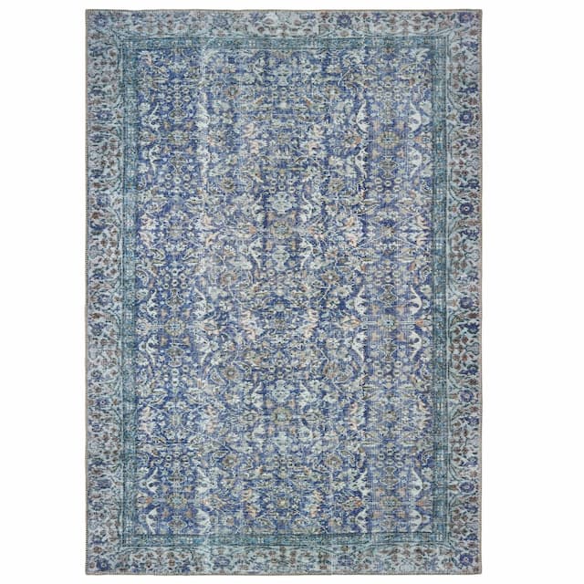 Sofia 85811 Blue Indoor Area Rug - 1'9" x 2'8"