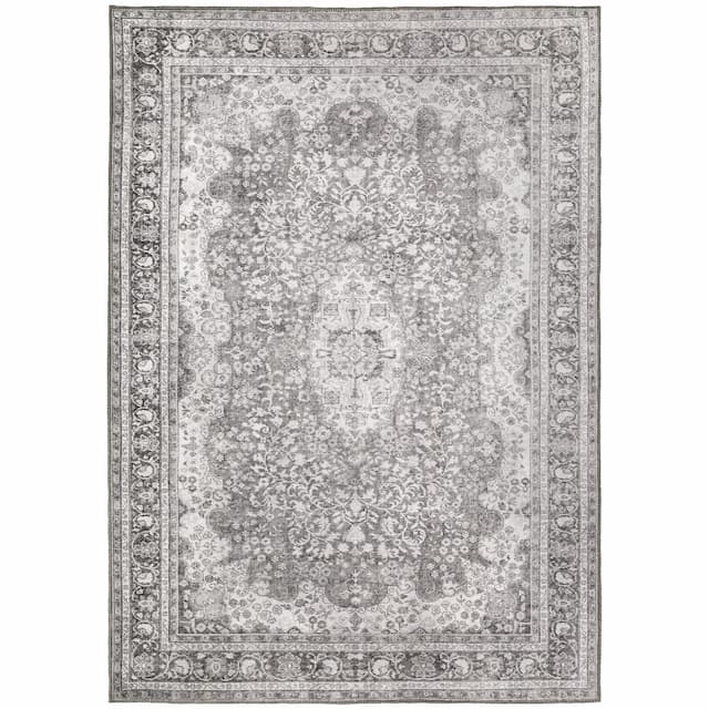 Sofia 85821 Grey Indoor Area Rug - 1'9" x 2'8"