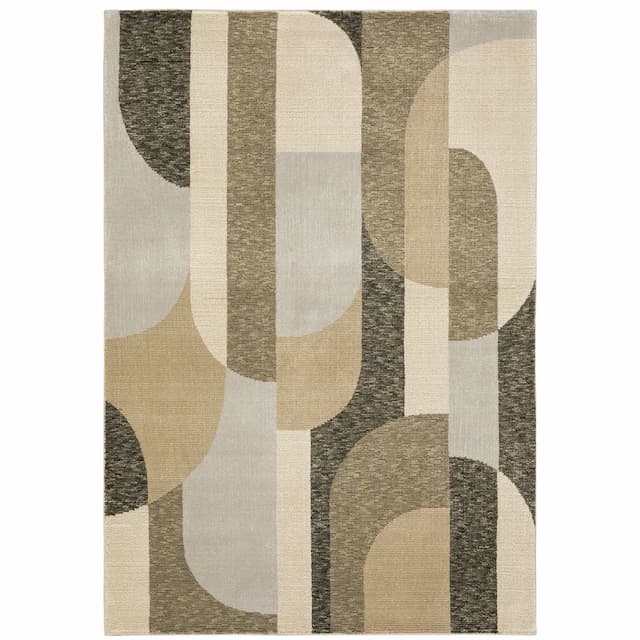 Strada STR02 Brown/ Beige Indoor Area Rug - 10' x 13'2"