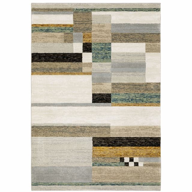 Strada STR07 Beige/ Multi Indoor Area Rug - 10' x 13'2"